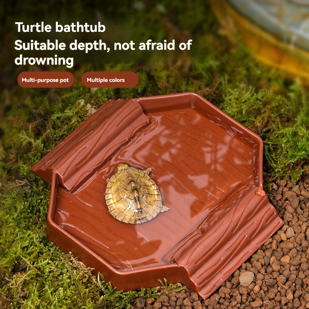 Yellow edge turtle bath basin  – обзор и цена Water Dish Reptile