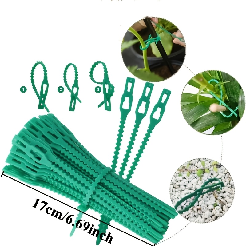 100PCS reusable adjustable pla – обзор и цена Vine Climbing Plastic