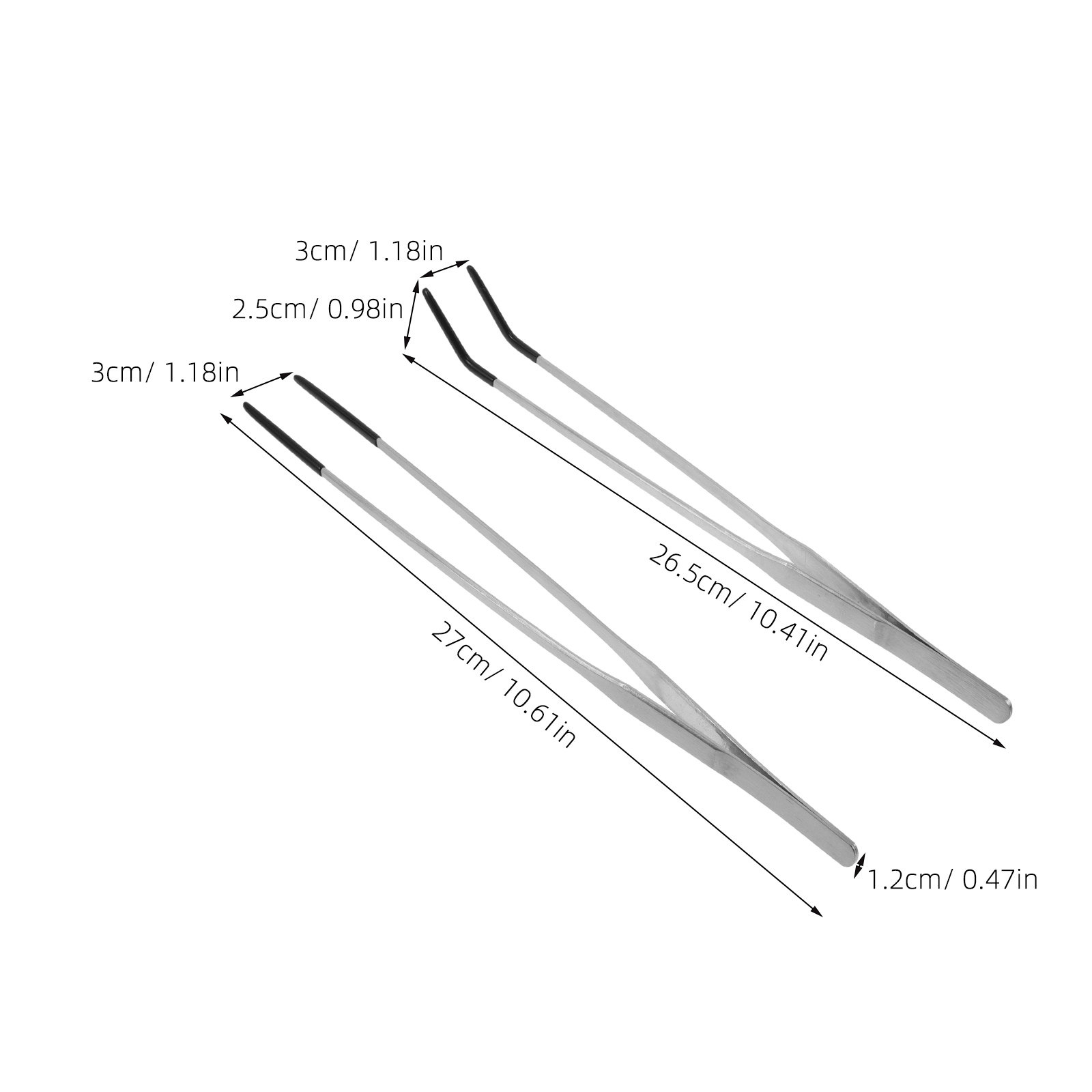 2Pcs Stainless Steel Feeding T – обзор и цена Feeding Tong Stainless
