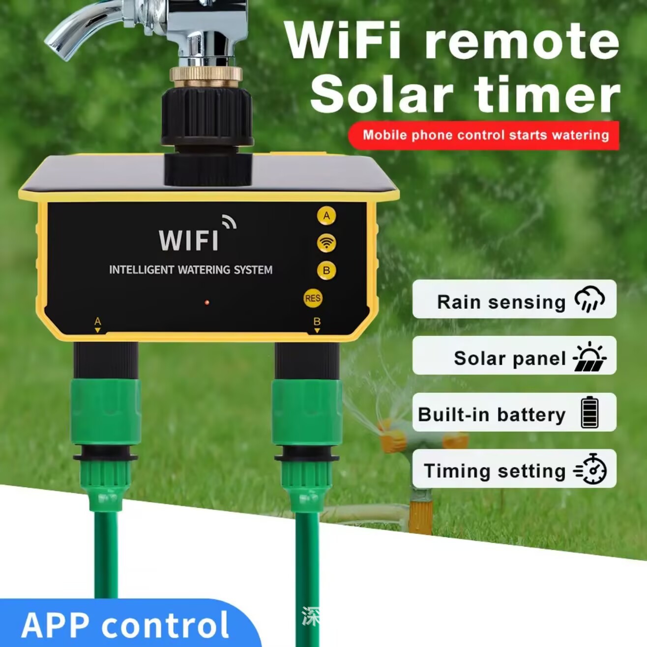 Tuya WiFi Solar Water Valve Ir – обзор и цена Timer Dual Outlet