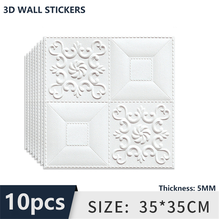 10pcs 3D Tile Brick Wall Stick – обзор и цена Pvc Panel Background