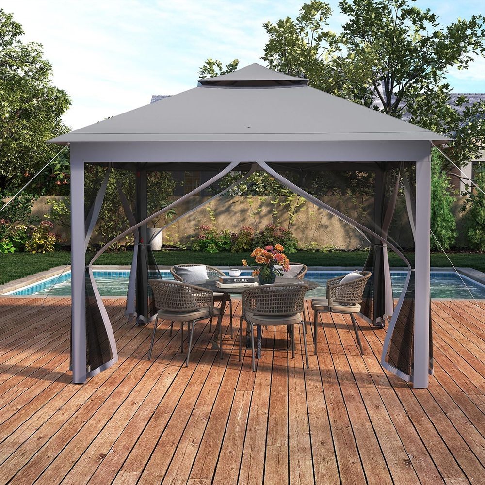 ft 11 ft Pop up Gazebo, Portab – обзор и цена Screen Top Mesh