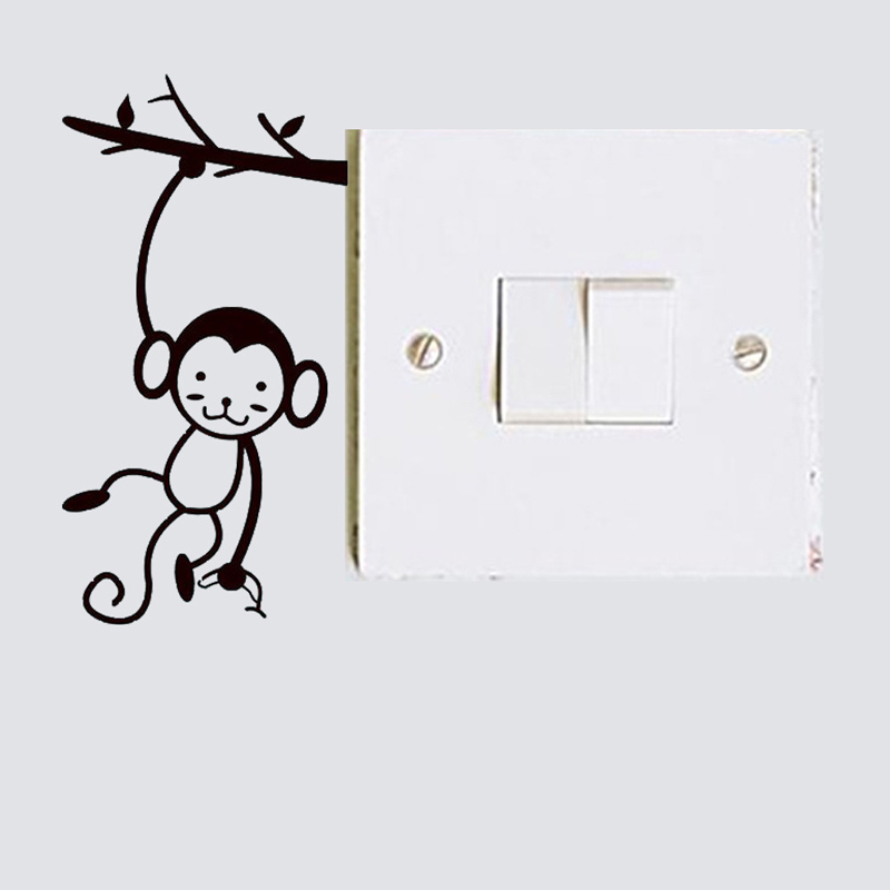 Black Cute Monkey Hanging Tree – обзор и цена Pvc Panel Background