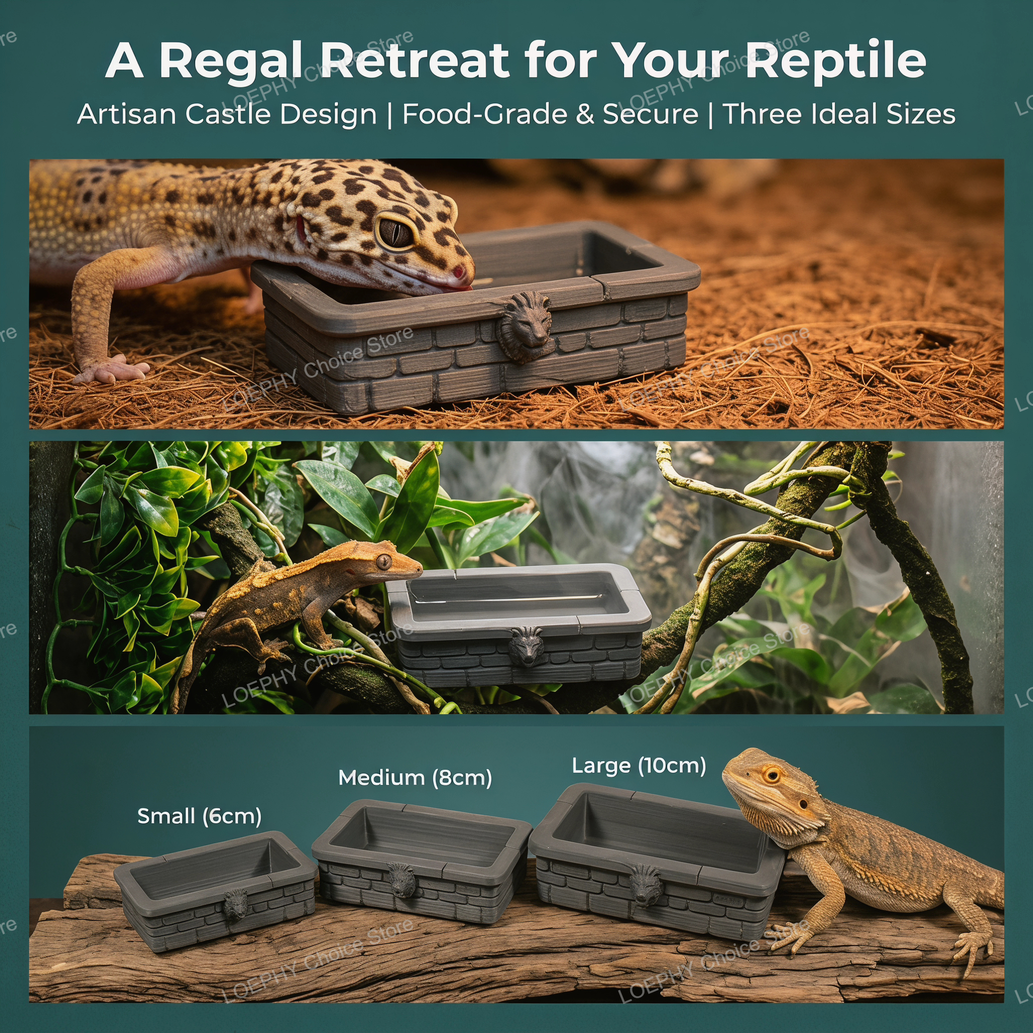 Reptile Water Bowl 3D Printed  – обзор и цена Water Dish Reptile