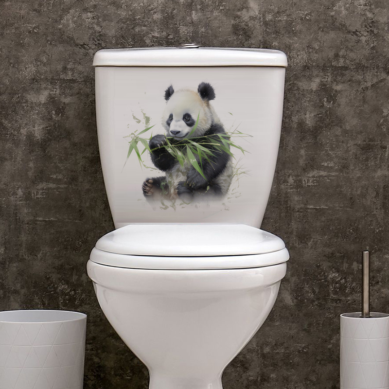 C76# Watercolor panda wall sti – обзор и цена Pvc Panel Background