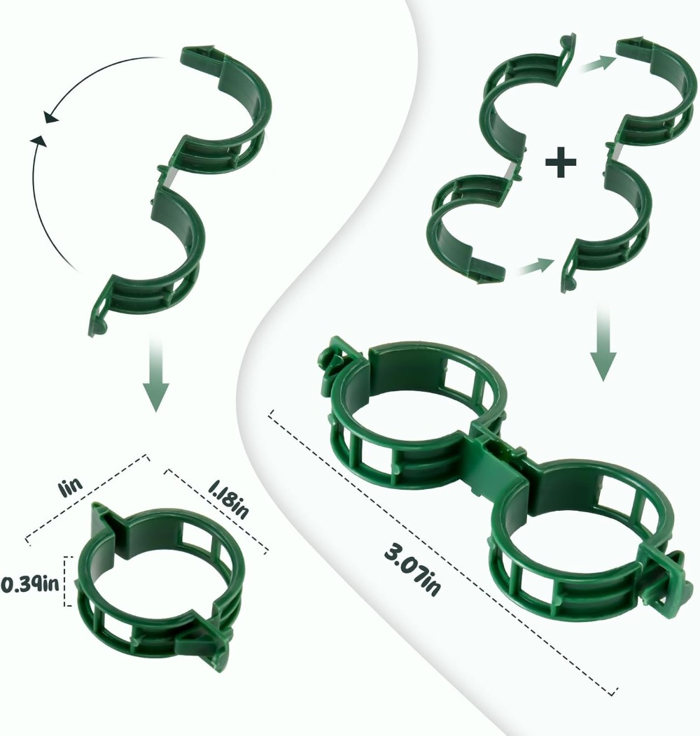 100 Pcs Plant Support Clips fo – обзор и цена Vine Climbing Plastic