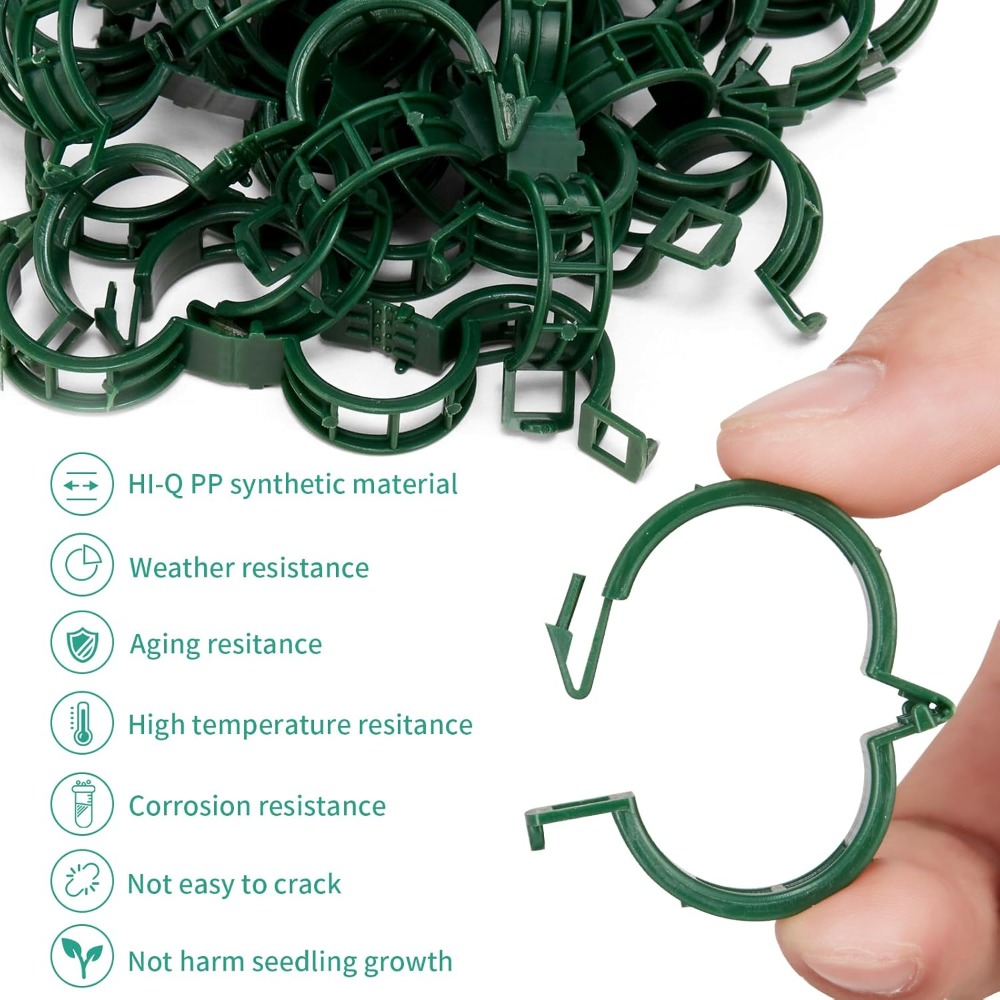 100 Pcs Plant Support Clips fo – обзор и цена Vine Climbing Plastic