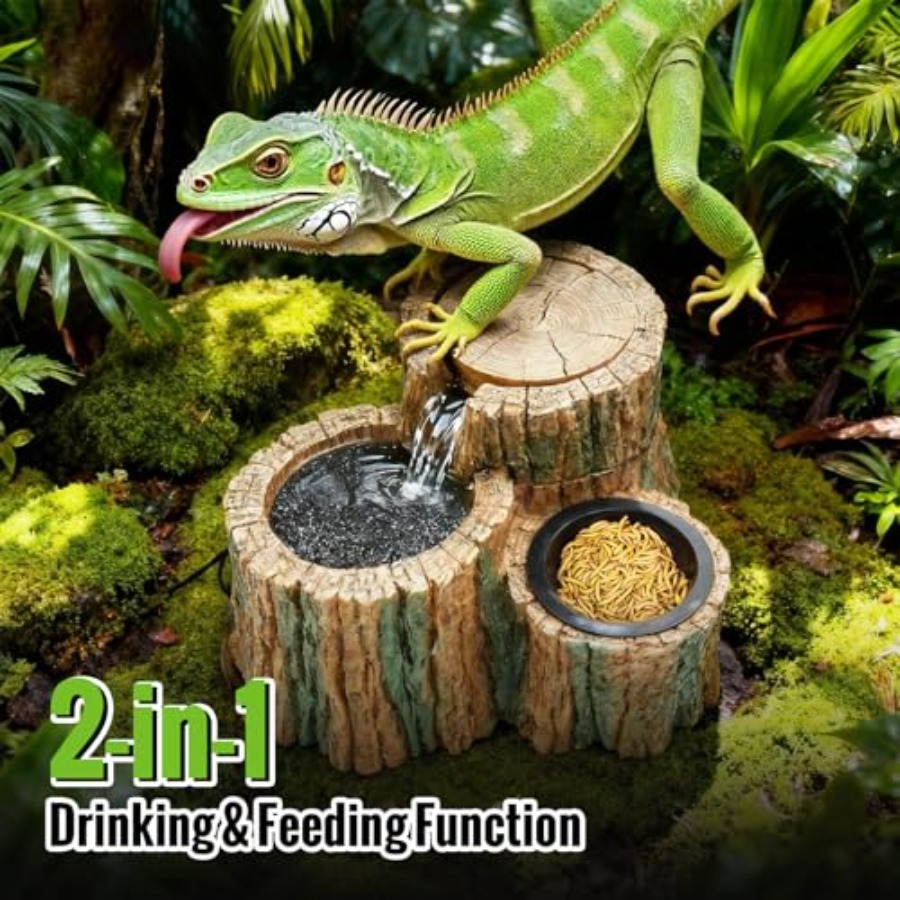 2 in 1 Reptile Water Fountain  – обзор и цена Water Dish Reptile